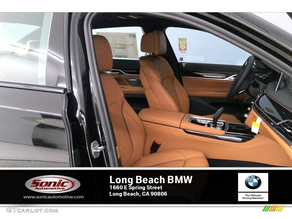 2020 7 Series 740i Sedan - Black Sapphire Metallic / Cognac photo #7