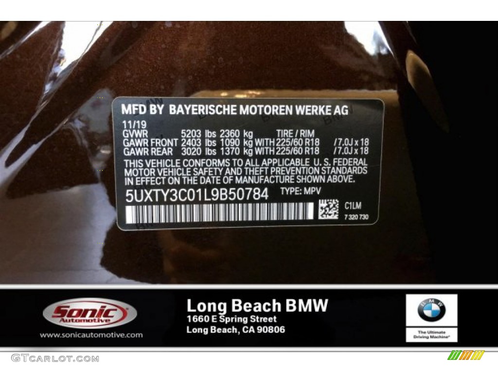 2020 X3 sDrive30i - Terra Brown Metallic / Black photo #11