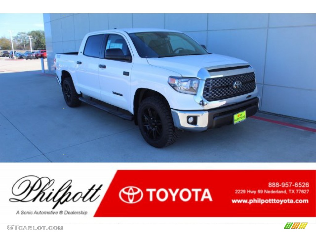 2020 Tundra TSS Off Road CrewMax - Super White / Black photo #1
