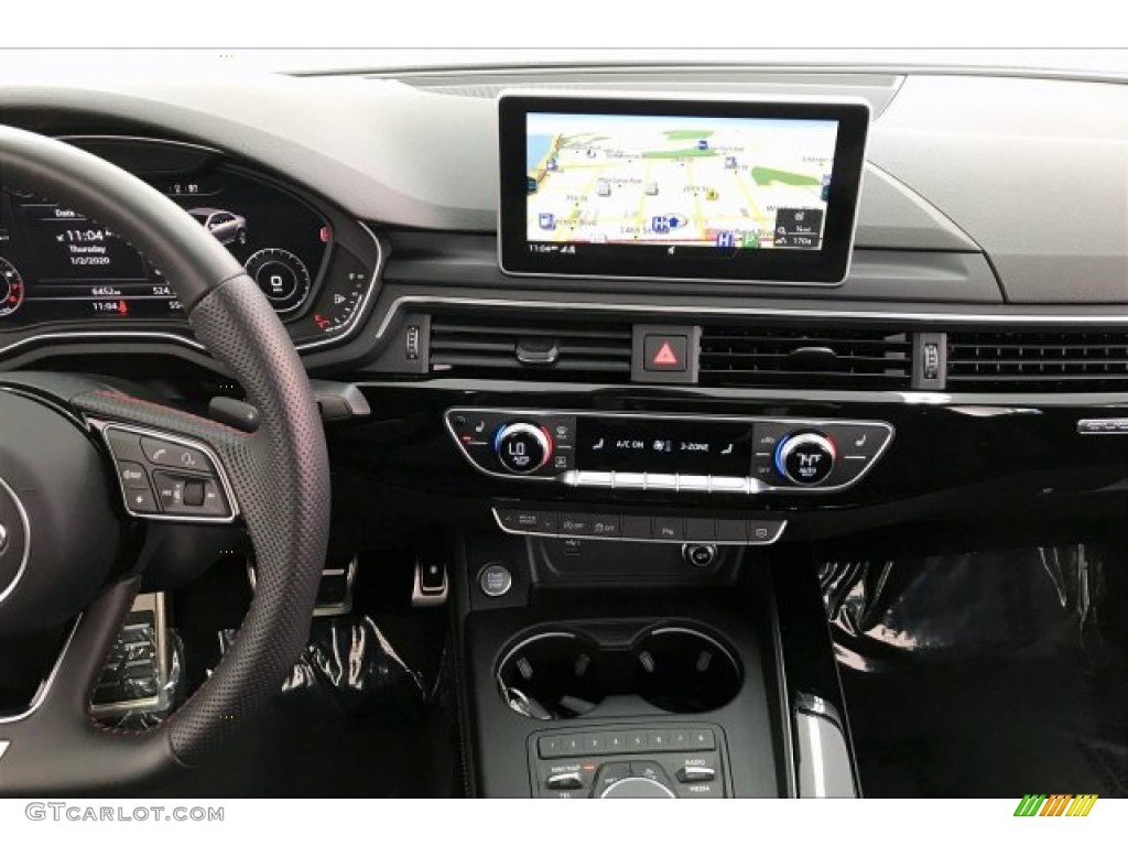 2019 Audi A4 Premium Plus quattro Black Dashboard Photo #136685116