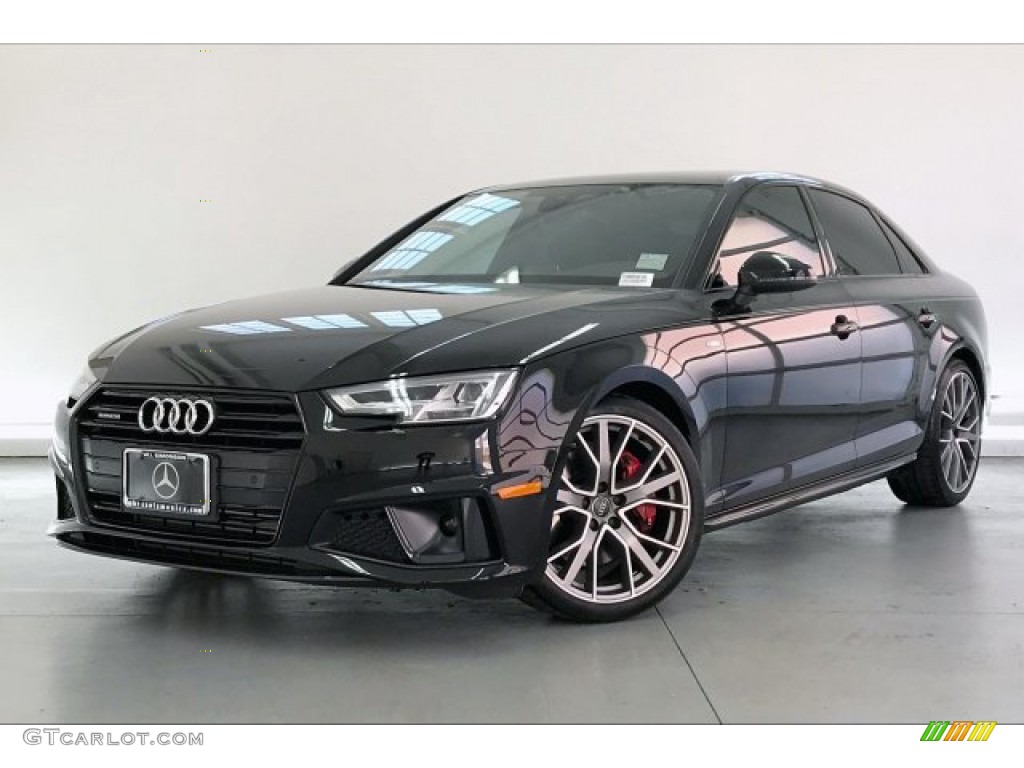 Brilliant Black 2019 Audi A4 Premium Plus quattro Exterior Photo #136685242