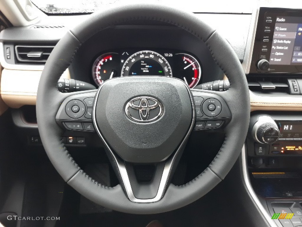 2020 Toyota RAV4 Limited AWD Nutmeg Steering Wheel Photo #136685746