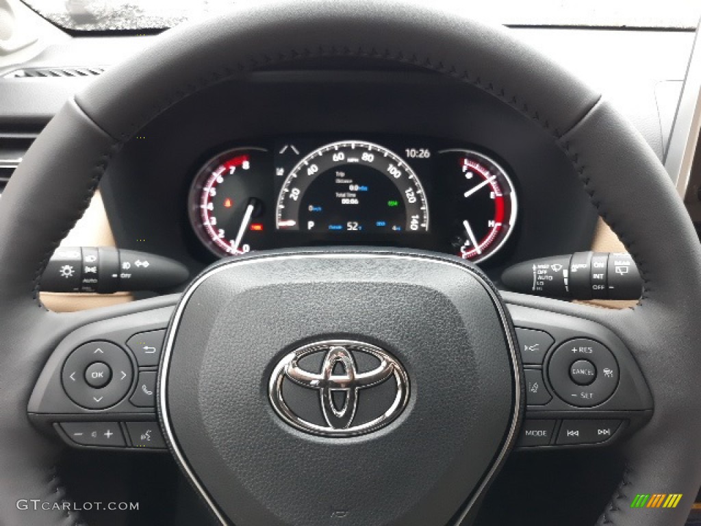 2020 Toyota RAV4 Limited AWD Nutmeg Steering Wheel Photo #136685767