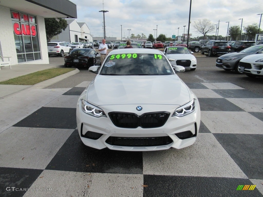 2019 M2 Competition Coupe - Alpine White / Black w/Blue Stitching photo #2
