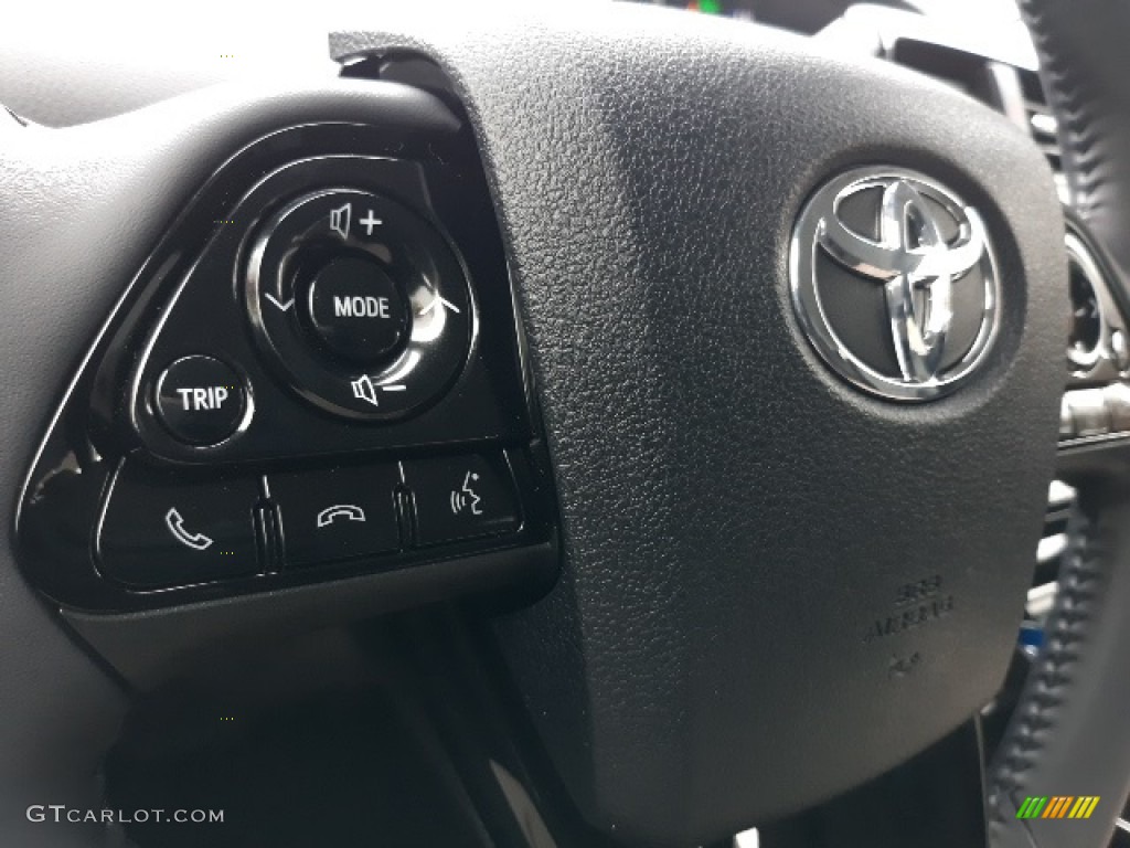 2020 Toyota Prius XLE AWD-e Black Steering Wheel Photo #136687330