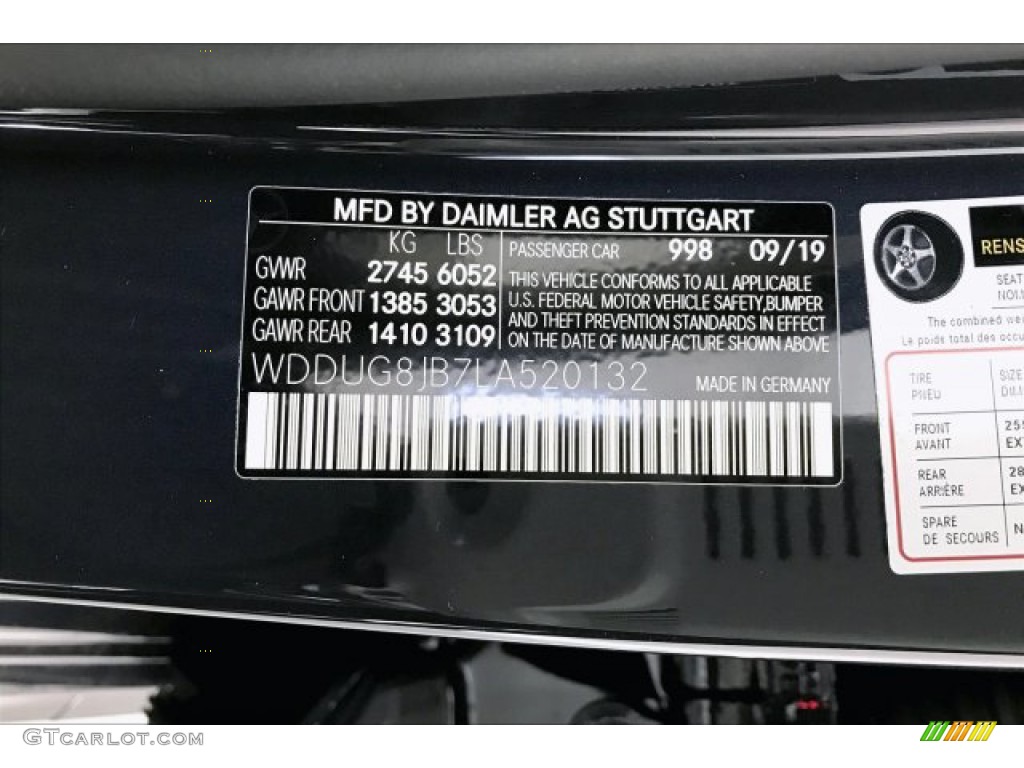 2020 S 63 AMG 4Matic Sedan - Anthracite Blue Metallic / Porcelain/Black photo #24