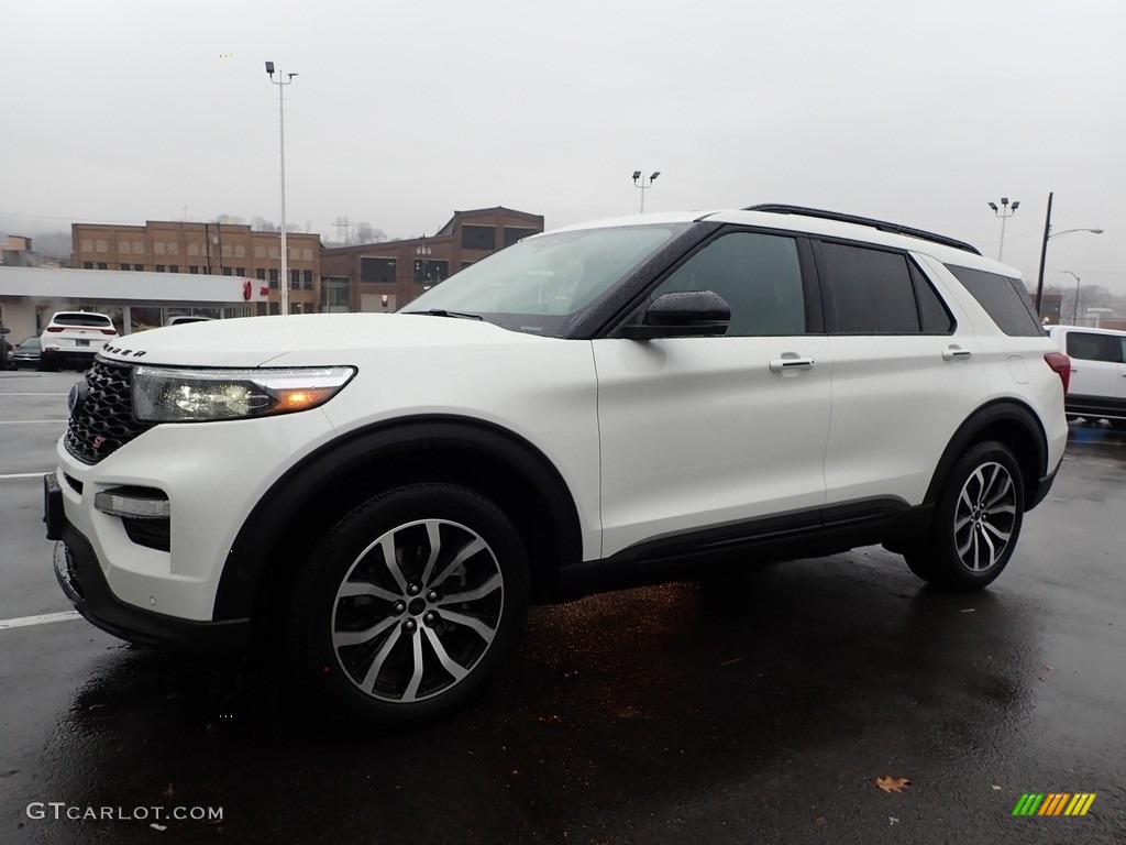 Star White Metallic Tri-Coat 2020 Ford Explorer ST 4WD Exterior Photo #136689505