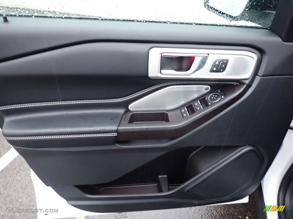 2020 Ford Explorer ST 4WD Ebony Door Panel Photo #136689574