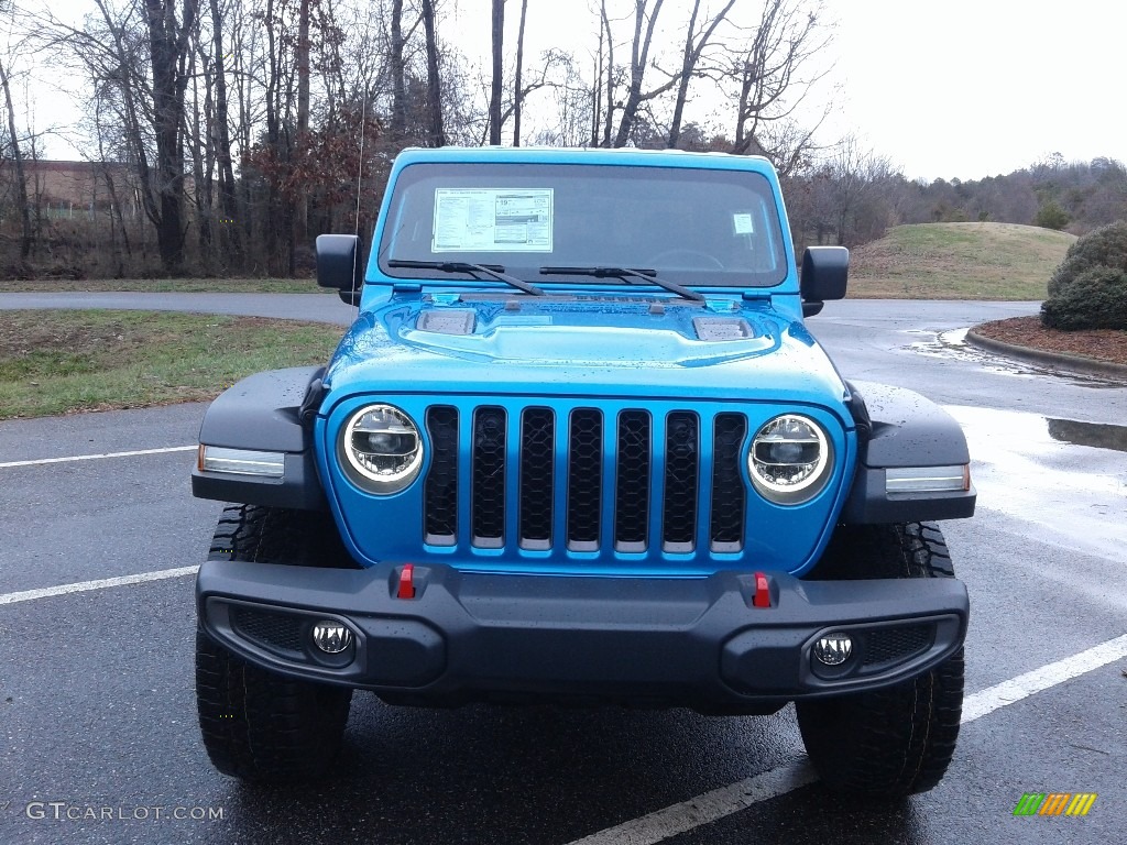 2020 Gladiator Rubicon 4x4 - Hydro Blue Pearl / Black photo #3