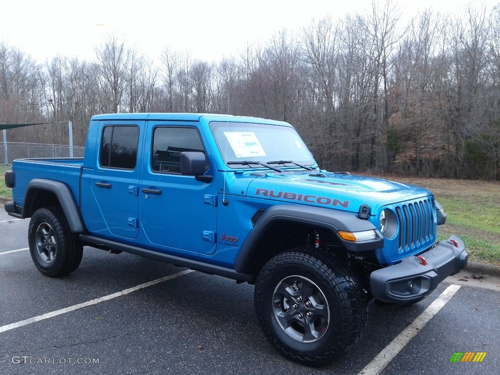 Hydro Blue Pearl 2020 Jeep Gladiator Rubicon 4x4 Exterior Photo #136690821