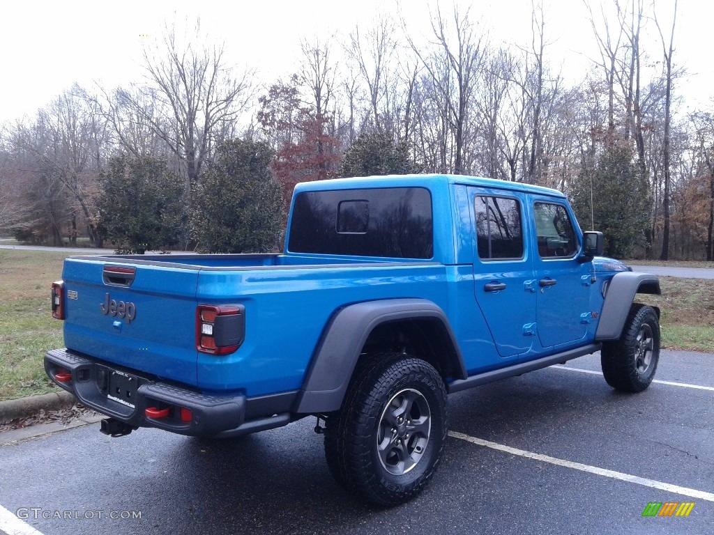 2020 Gladiator Rubicon 4x4 - Hydro Blue Pearl / Black photo #6