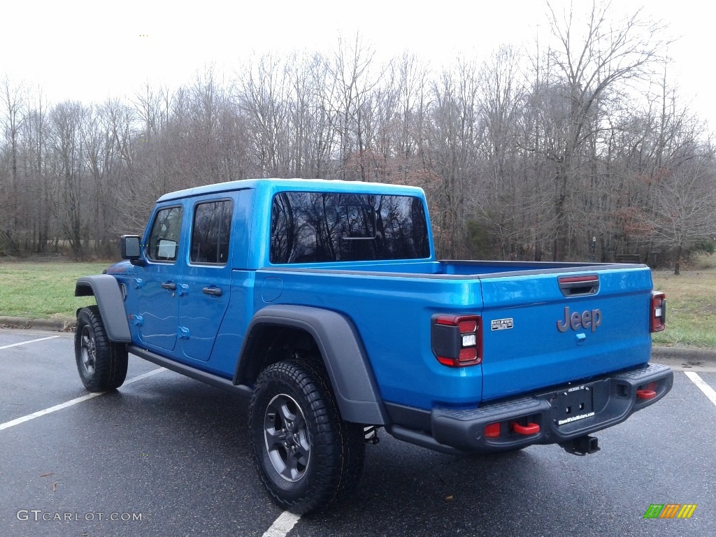 2020 Gladiator Rubicon 4x4 - Hydro Blue Pearl / Black photo #9