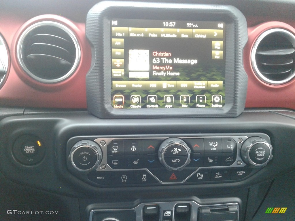 2020 Gladiator Rubicon 4x4 - Hydro Blue Pearl / Black photo #28