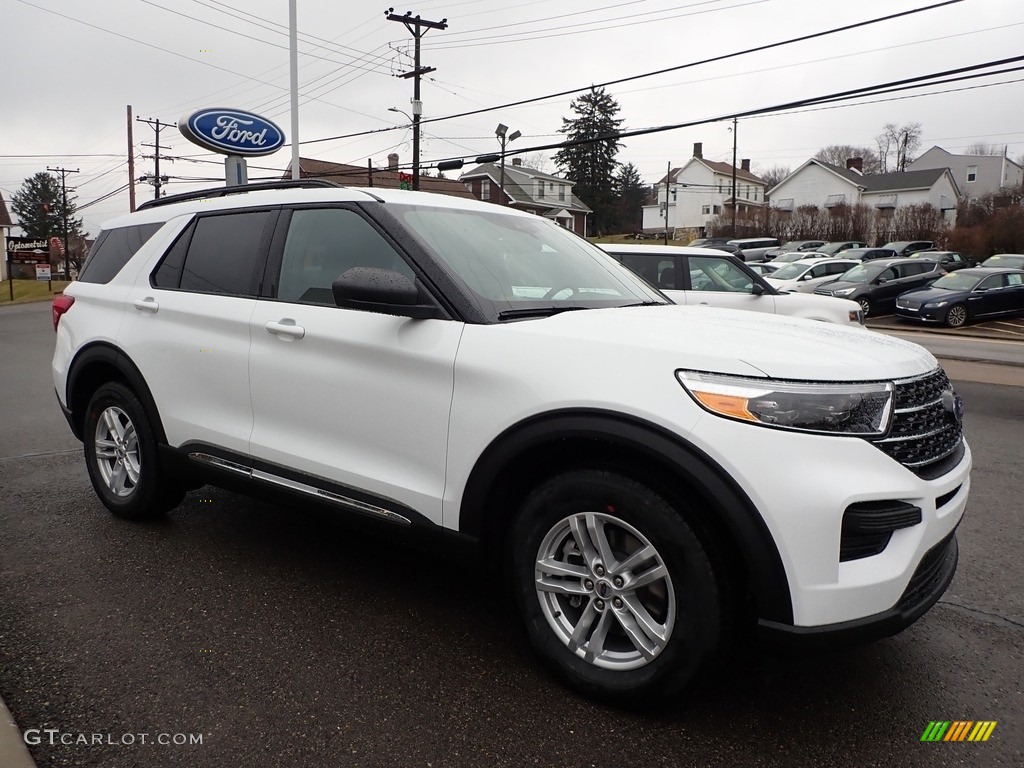 2020 Explorer XLT 4WD - Oxford White / Ebony photo #3