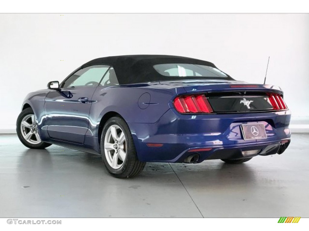 2015 Mustang V6 Convertible - Deep Impact Blue Metallic / Ebony photo #9