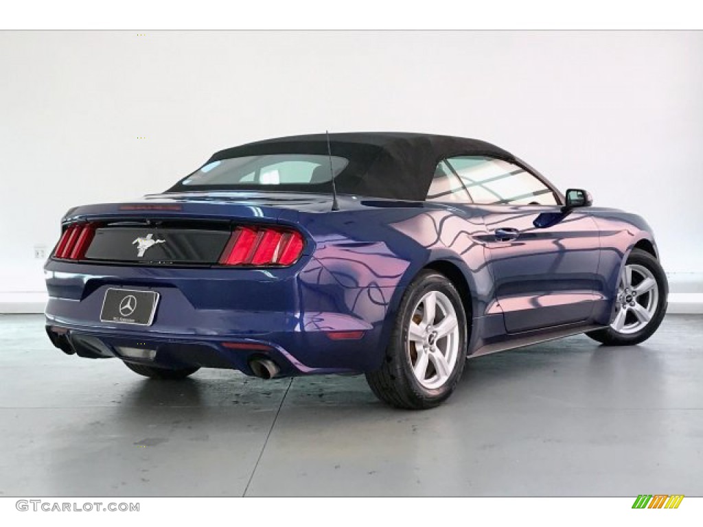 2015 Mustang V6 Convertible - Deep Impact Blue Metallic / Ebony photo #15