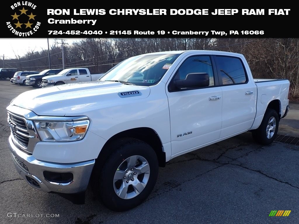 2020 1500 Big Horn Crew Cab 4x4 - Bright White / Black/Diesel Gray photo #1
