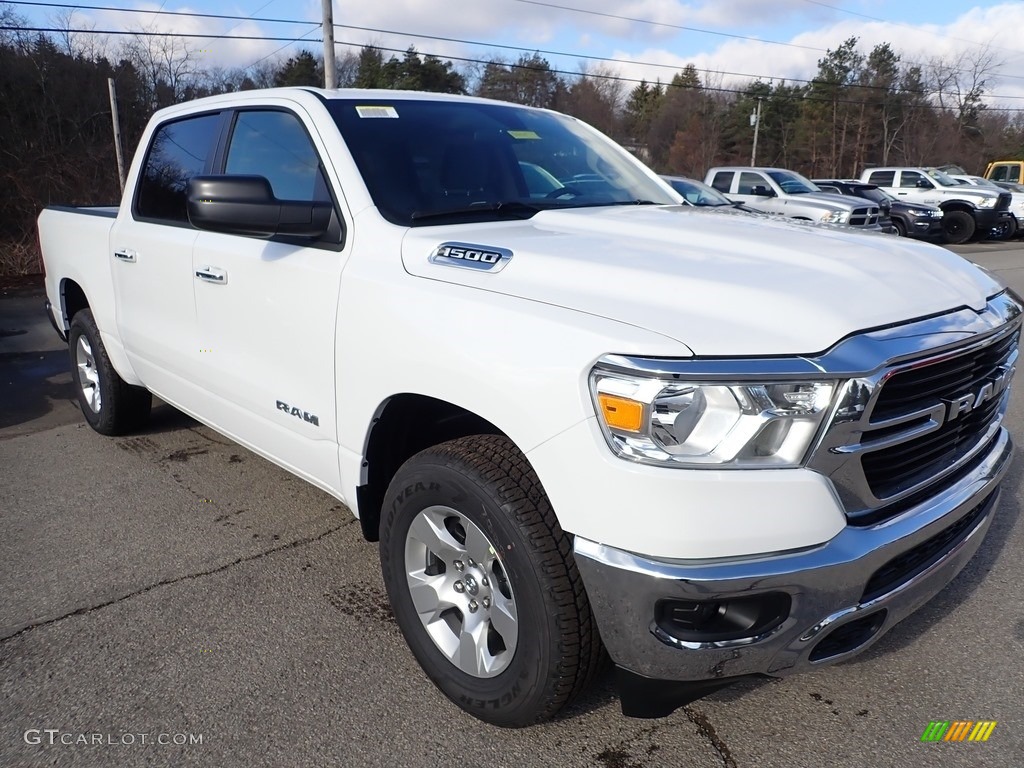 2020 1500 Big Horn Crew Cab 4x4 - Bright White / Black/Diesel Gray photo #7