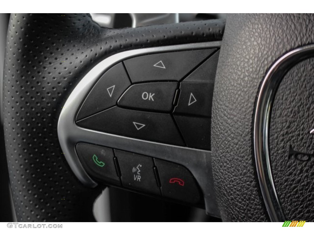 2015 Jeep Grand Cherokee SRT 4x4 SRT Black Steering Wheel Photo #136705212