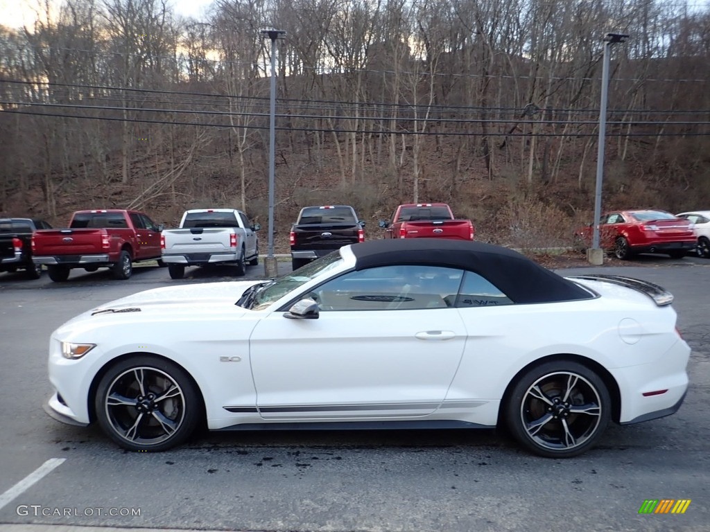 2017 Mustang GT California Speical Convertible - Oxford White / California Special Ebony Leather/Miko Suede photo #5