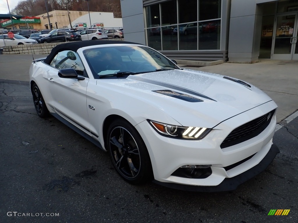 2017 Mustang GT California Speical Convertible - Oxford White / California Special Ebony Leather/Miko Suede photo #8