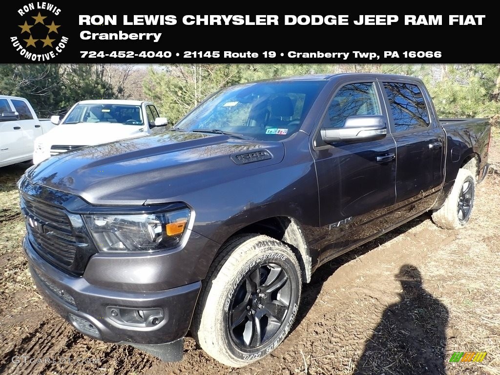 2020 1500 Big Horn Night Edition Crew Cab 4x4 - Granite Crystal Metallic / Black photo #1