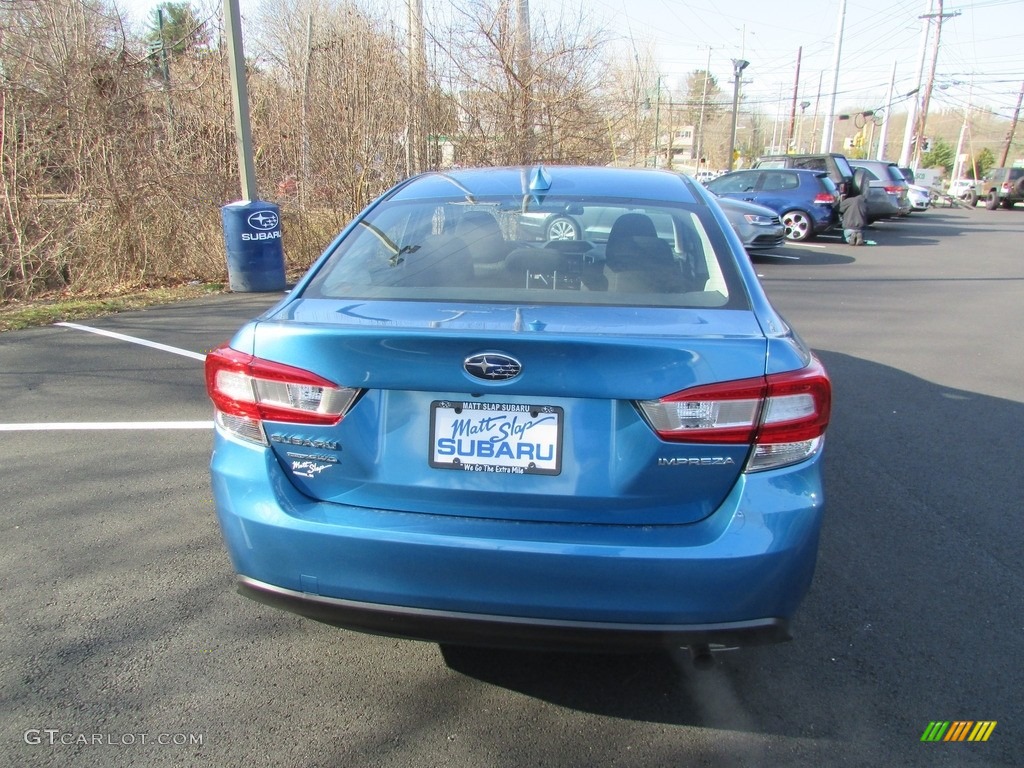 2019 Impreza 2.0i Premium 4-Door - Island Blue Pearl / Black photo #7