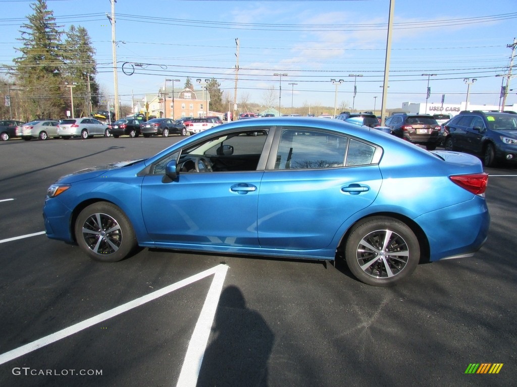 2019 Impreza 2.0i Premium 4-Door - Island Blue Pearl / Black photo #9