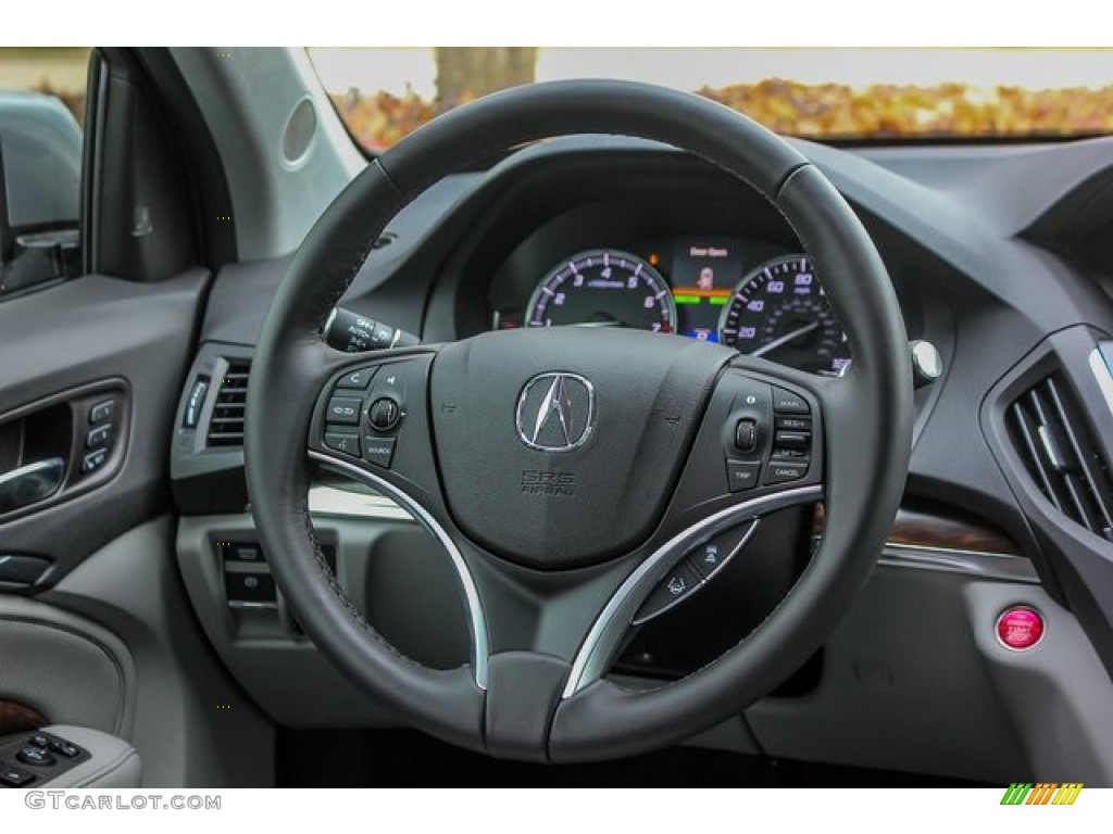 2020 Acura MDX Technology Graystone Steering Wheel Photo #136708740