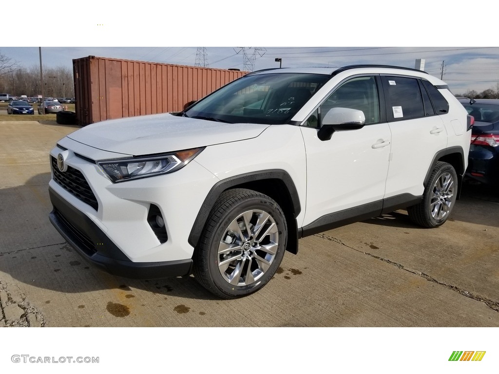 Super White 2020 Toyota RAV4 XLE Premium AWD Exterior Photo #136710534