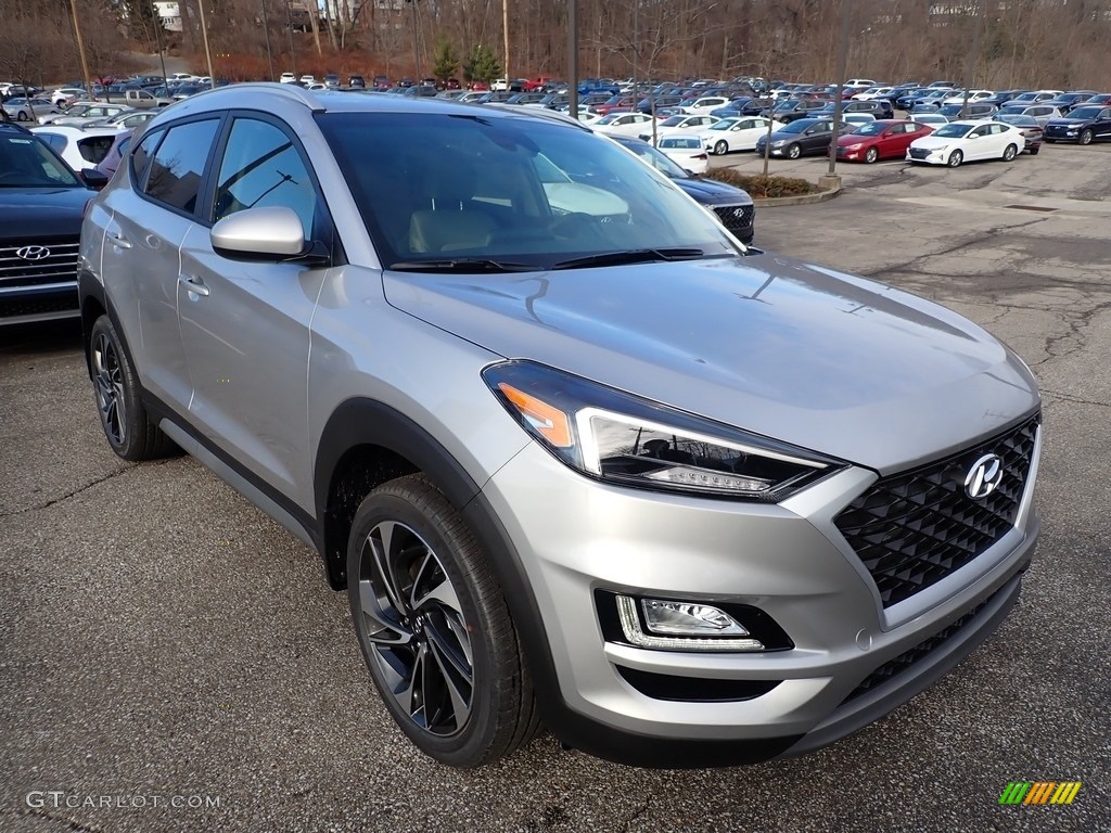 Stellar Silver 2020 Hyundai Tucson Sport AWD Exterior Photo #136711689