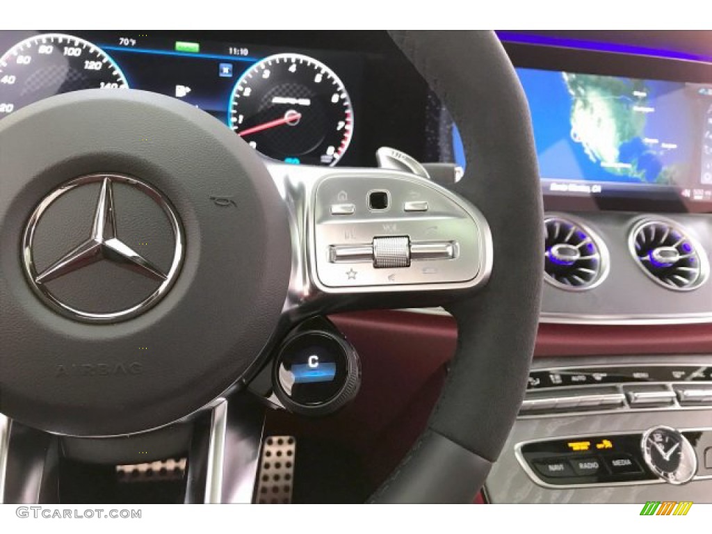 2020 Mercedes-Benz CLS AMG 53 4Matic Coupe Bengal Red/Black Steering Wheel Photo #136712118