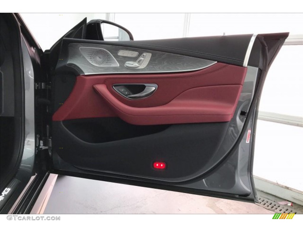 2020 Mercedes-Benz CLS AMG 53 4Matic Coupe Bengal Red/Black Door Panel Photo #136712346