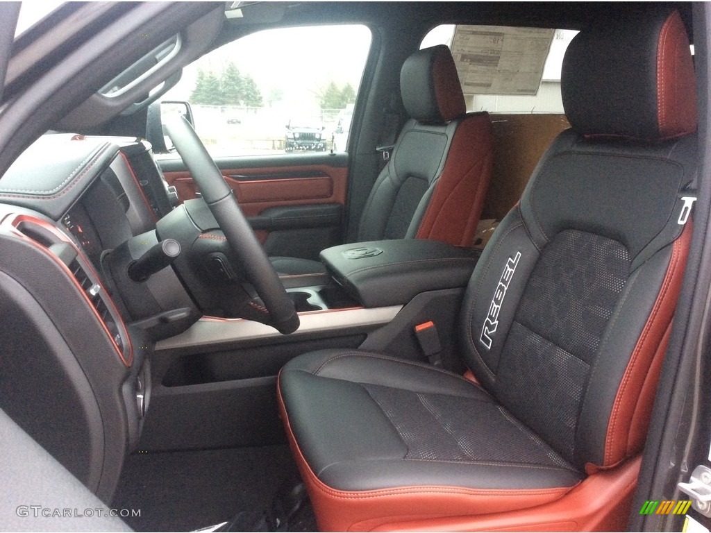 Red/Black Interior 2020 Ram 1500 Rebel Crew Cab 4x4 Photo #136714500