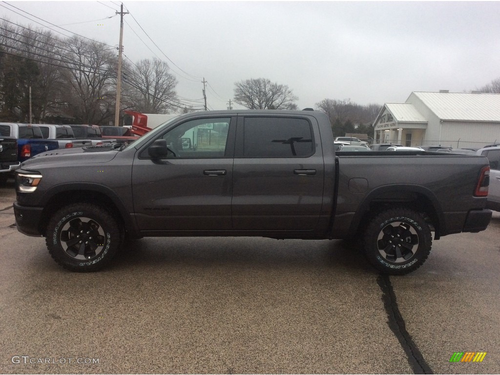 2020 1500 Rebel Crew Cab 4x4 - Granite Crystal Metallic / Red/Black photo #6