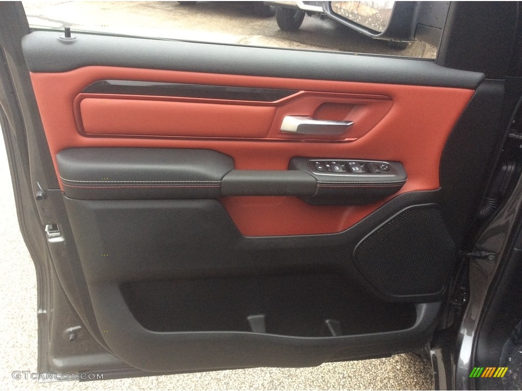 2020 Ram 1500 Rebel Crew Cab 4x4 Red/Black Door Panel Photo #136714719