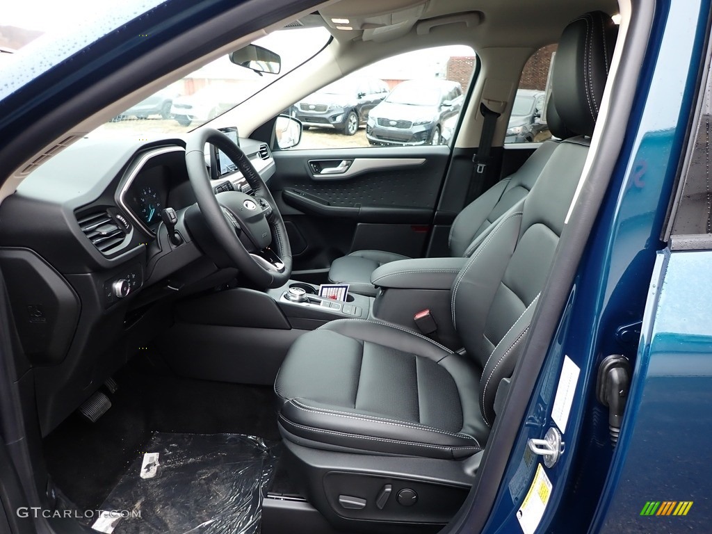 Ebony Black Interior 2020 Ford Escape SEL 4WD Photo #136719244