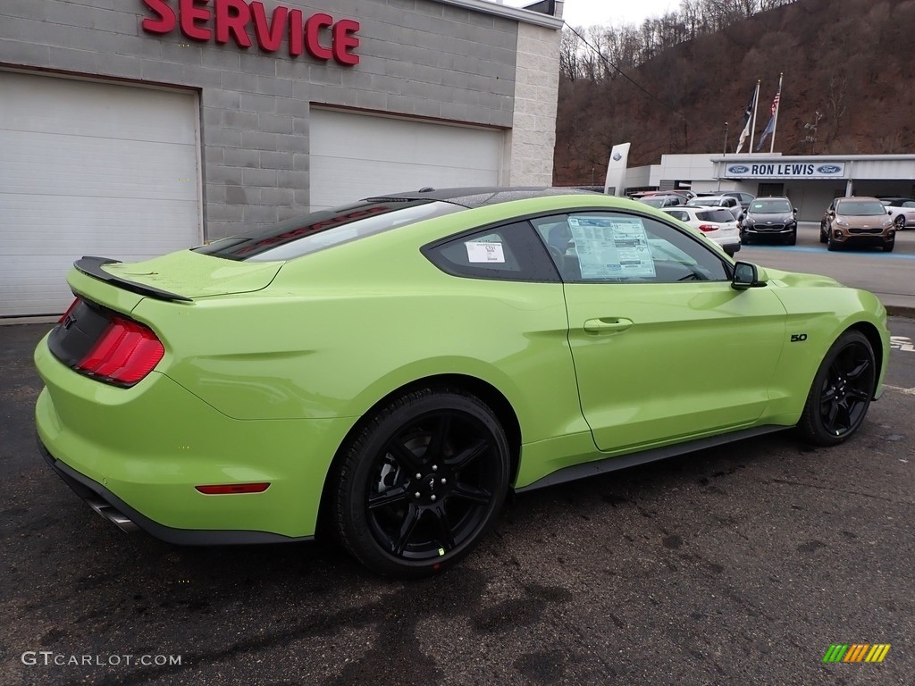 2020 Mustang GT Premium Fastback - Grabber Lime / Ebony/Recaro Leather Trimmed photo #2