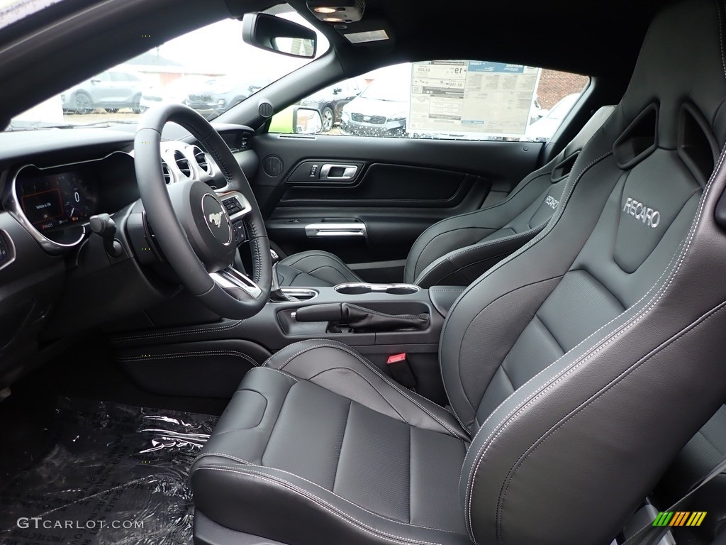 Ebony/Recaro Leather Trimmed Interior 2020 Ford Mustang GT Premium Fastback Photo #136721049
