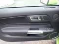 Ebony/Recaro Leather Trimmed 2020 Ford Mustang GT Premium Fastback Door Panel