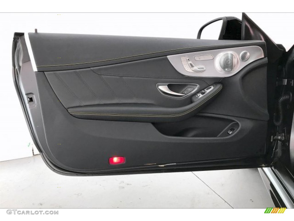 2020 Mercedes-Benz C AMG 63 S Coupe Magma Gray/Black Door Panel Photo #136723893