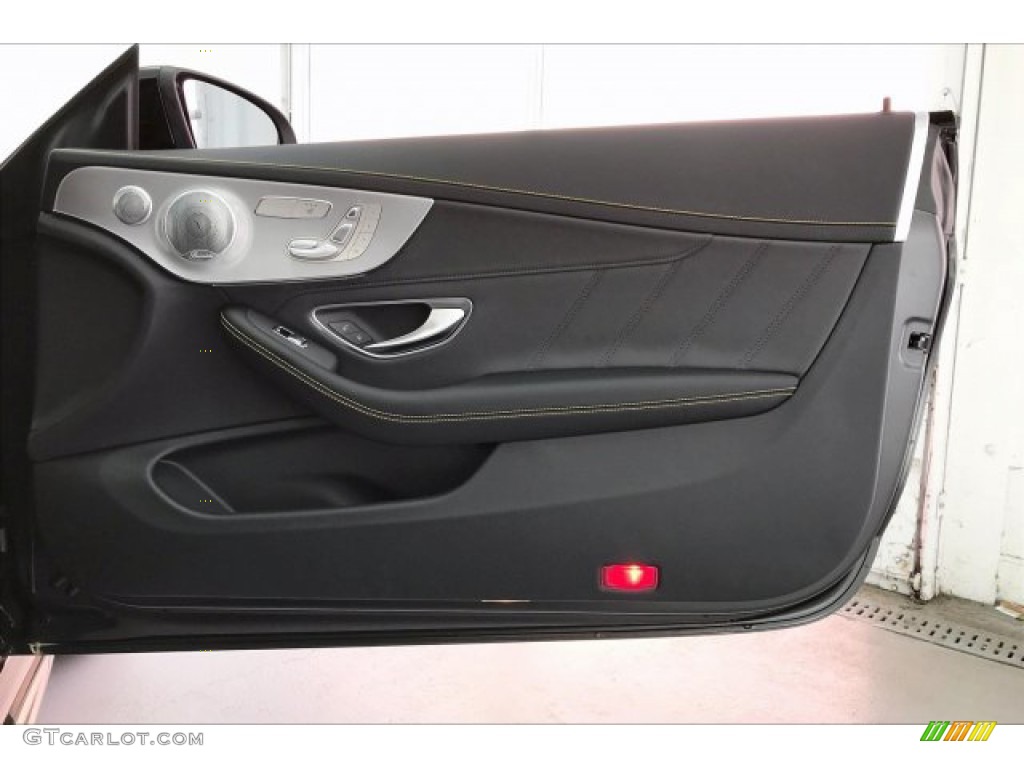 2020 Mercedes-Benz C AMG 63 S Coupe Magma Gray/Black Door Panel Photo #136723962