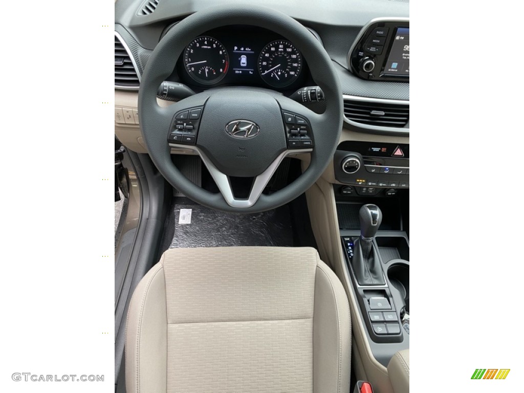 2020 Hyundai Tucson Value AWD Beige Steering Wheel Photo #136724640