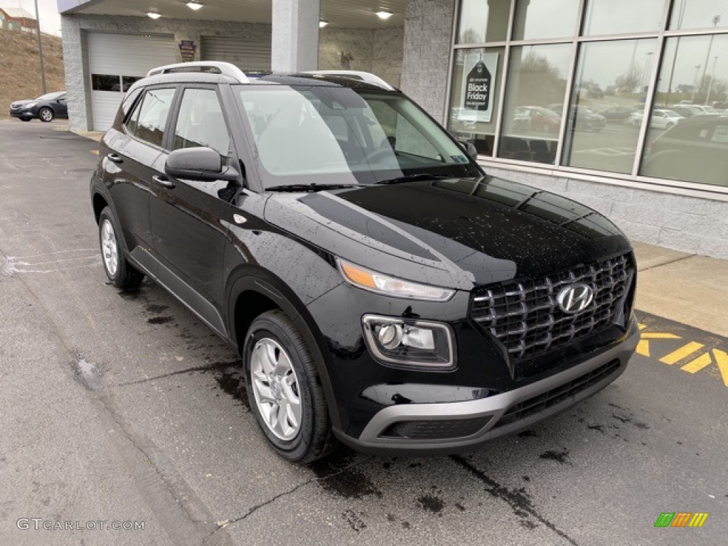 Black Noir Pearl 2020 Hyundai Venue SEL Exterior Photo #136725492