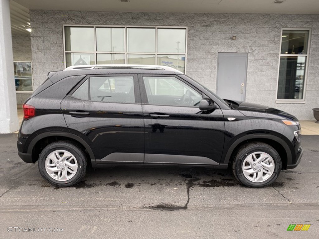Black Noir Pearl 2020 Hyundai Venue SEL Exterior Photo #136725501