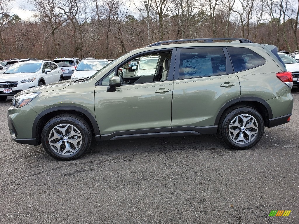 Jasper Green Metallic 2020 Subaru Forester 2.5i Premium Exterior Photo #136727650