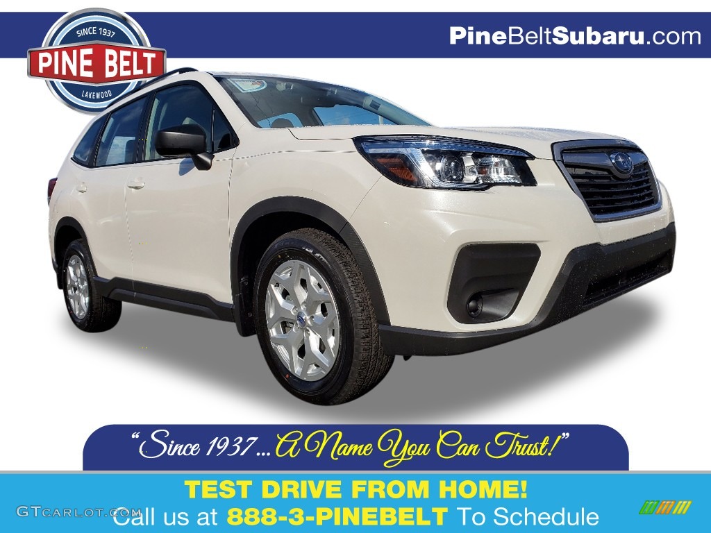 2020 Forester 2.5i - Crystal White Pearl / Gray photo #1
