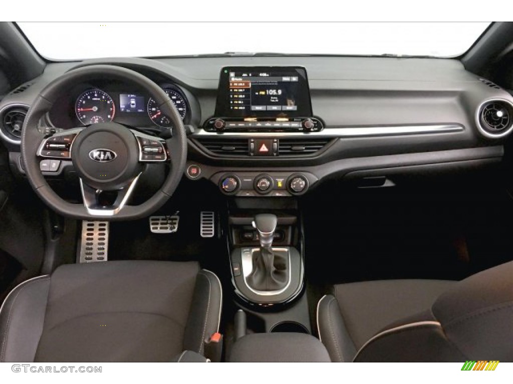 Black Interior 2020 Kia Forte GT-Line Photo #136729927