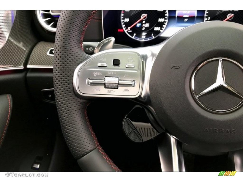 2020 Mercedes-Benz CLS AMG 53 4Matic Coupe Black Steering Wheel Photo #136730509