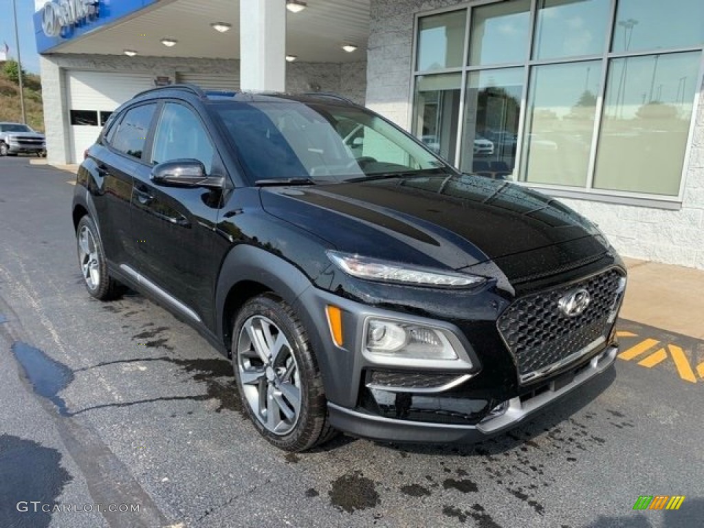 Ultra Black 2020 Hyundai Kona Ultimate AWD Exterior Photo #136730848